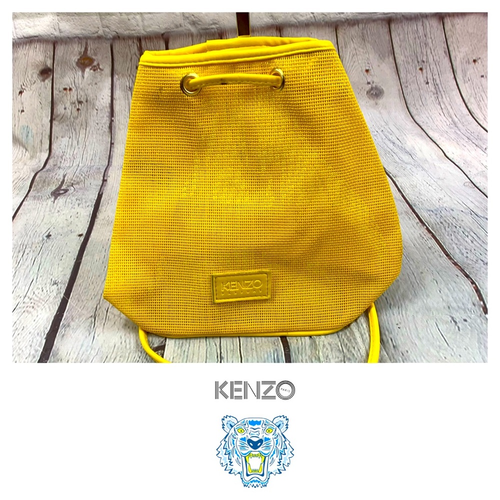 Kenzo Perfumes Mini Mesh Canary Yellow Backpack